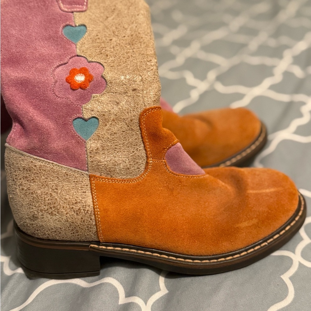 Oilily Pink and Orange Kids Boots